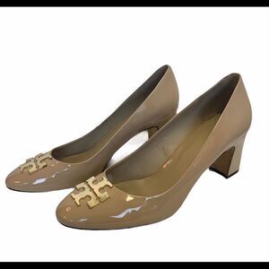Tory Burch Raleigh Logo Leather Pump 9.5M